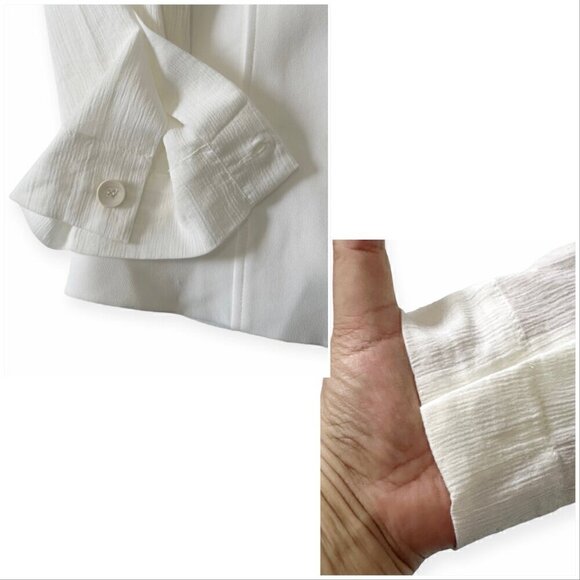 Helmut Lang Torsion‎ White Cutout Blazer, Size 4 - Picture 13 of 16